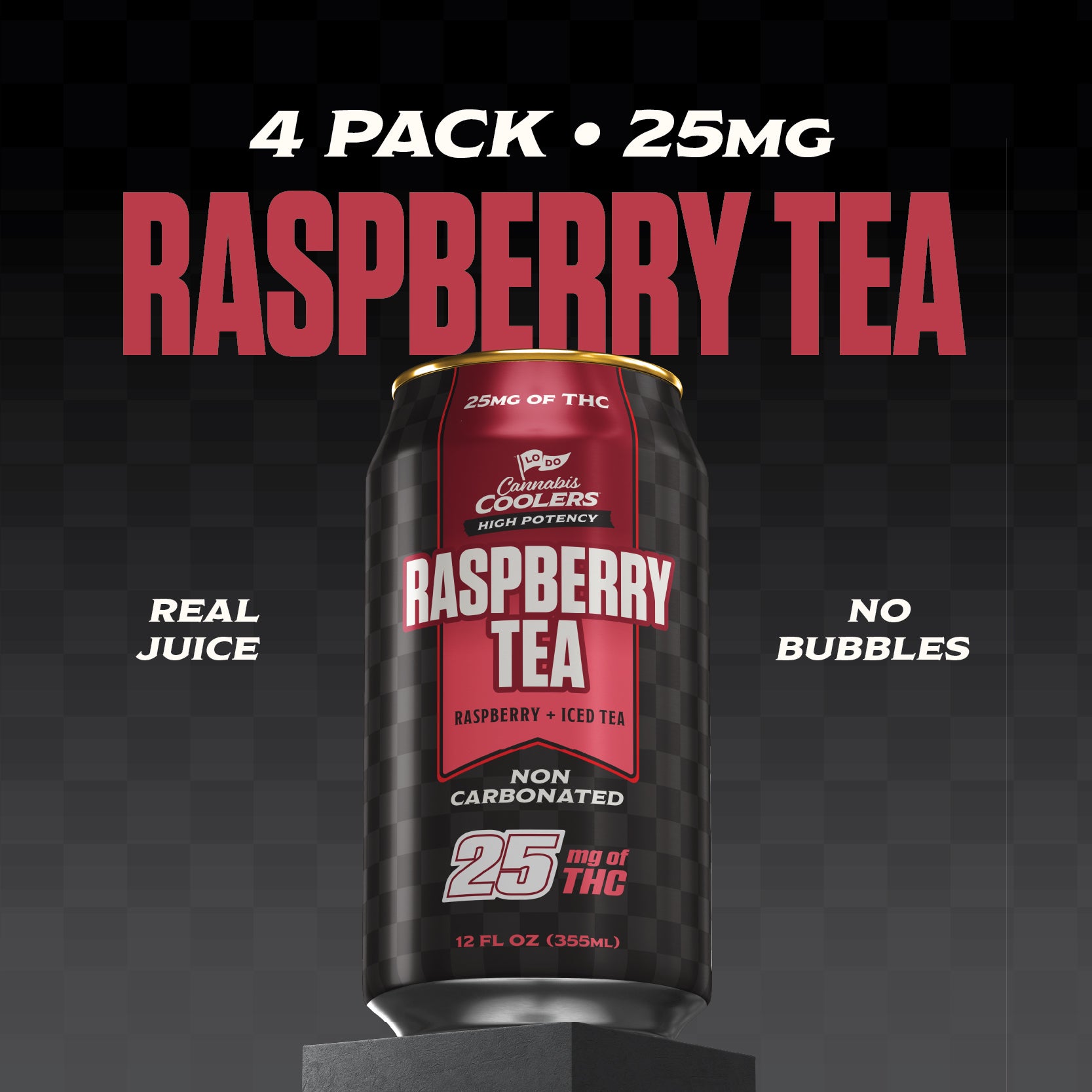 25mg Rasberry Tea - LoDo 25mg Raspberry Tea 4 pack (1 of 5)